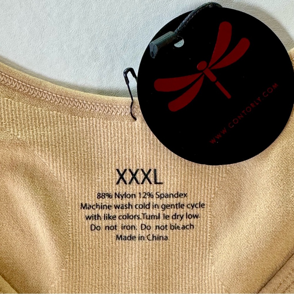 CONTORLY Cami Shaper Classic Beige Nude Shapewear Tank XXXL 3XL - Picture 6 of 17